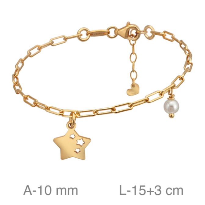 Pulsera plata de ley