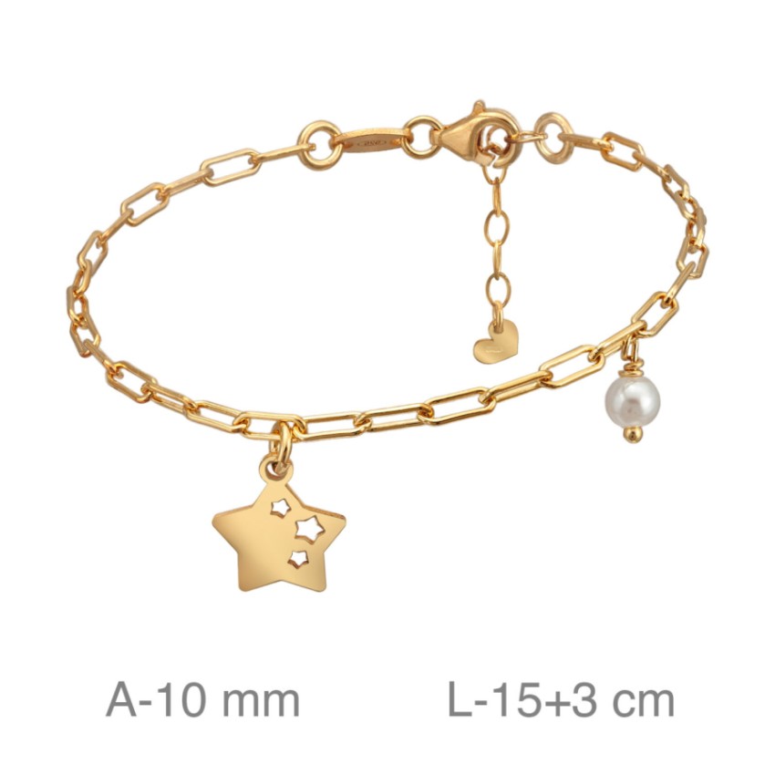 Pulsera plata de ley