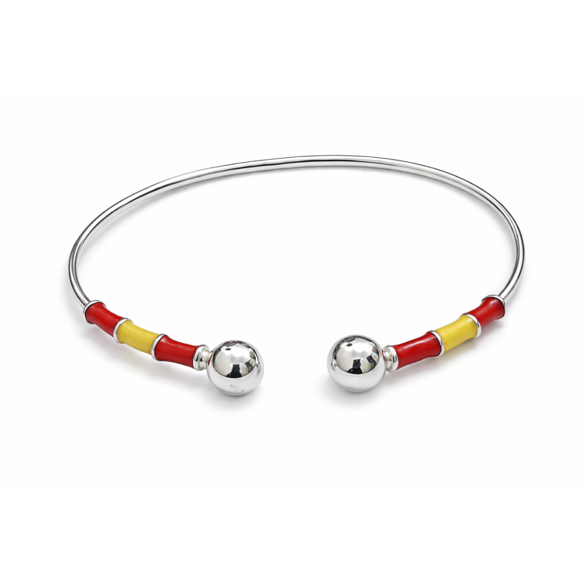 PULSERA PLATA DE LEY BANDERA ESPAÑA