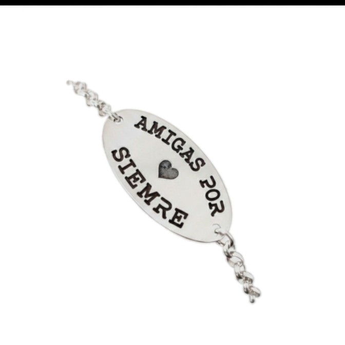 Pulsera Plata 925 Amigas...