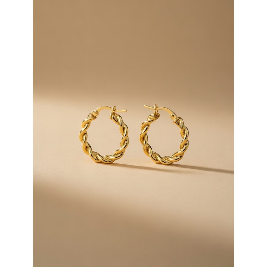 Aros Plata de Ley 925 Trenzados 20mm...