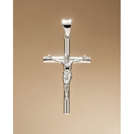 CRUZ PLATA DE LEY 35X20mm