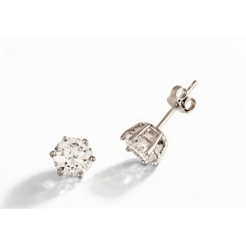 PENDIENTES PLATA DE LEY CON CIRCONITA...