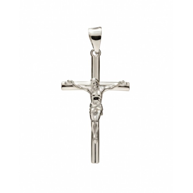 CRUZ PLATA DE LEY 35X20mm