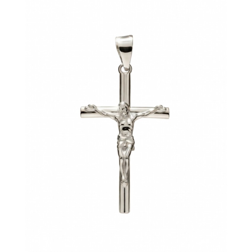 CRUZ PLATA DE LEY 35X20mm