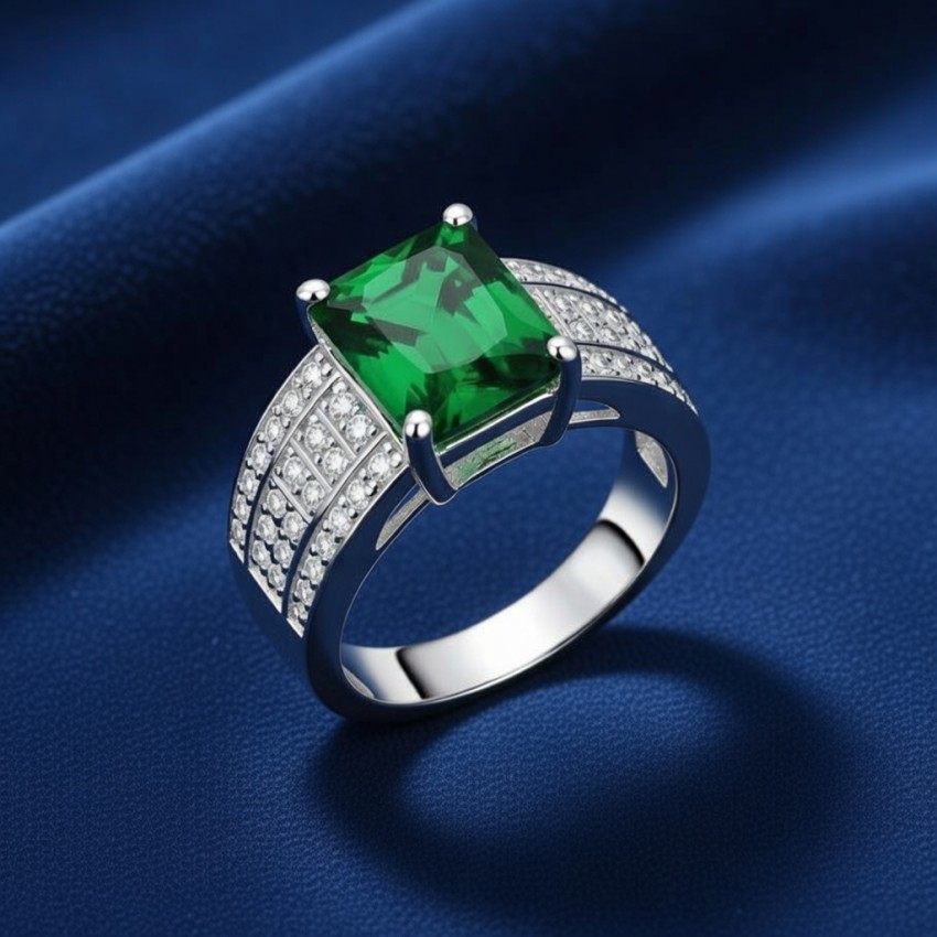 SORTIJA PLATA  DE LEY CIRCONITAS...