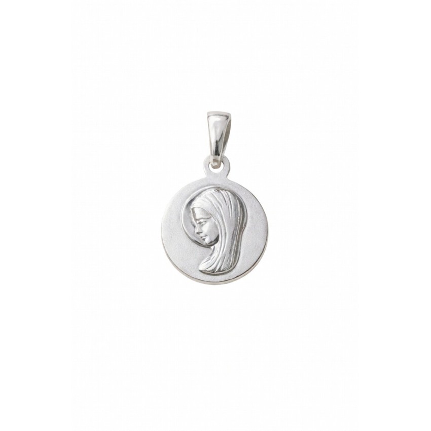Colgante plata de ley virgen niña 14mm