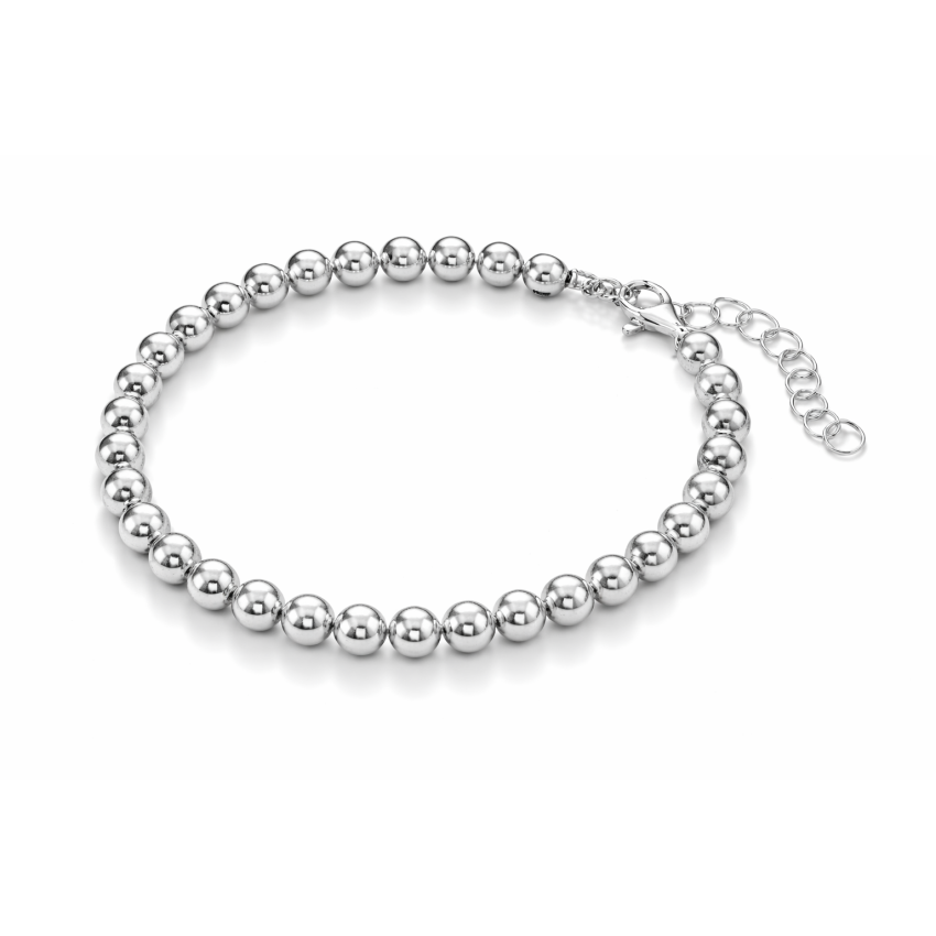Pulsera Plata de Ley 925 con bolas 4mm