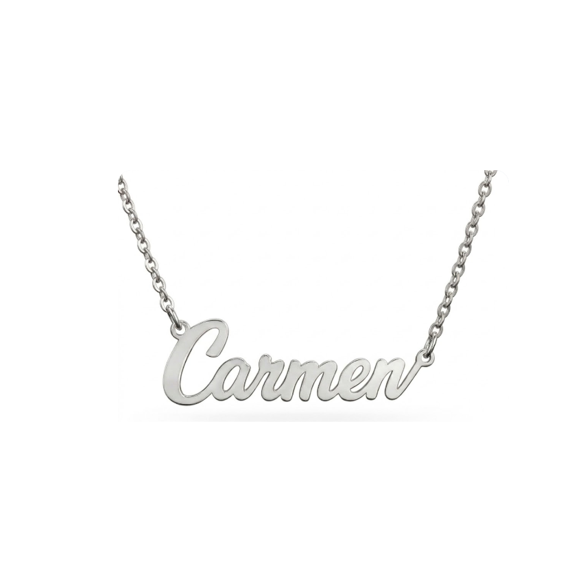 GARGANTILLA PLATA DE LEY NOMBRE...