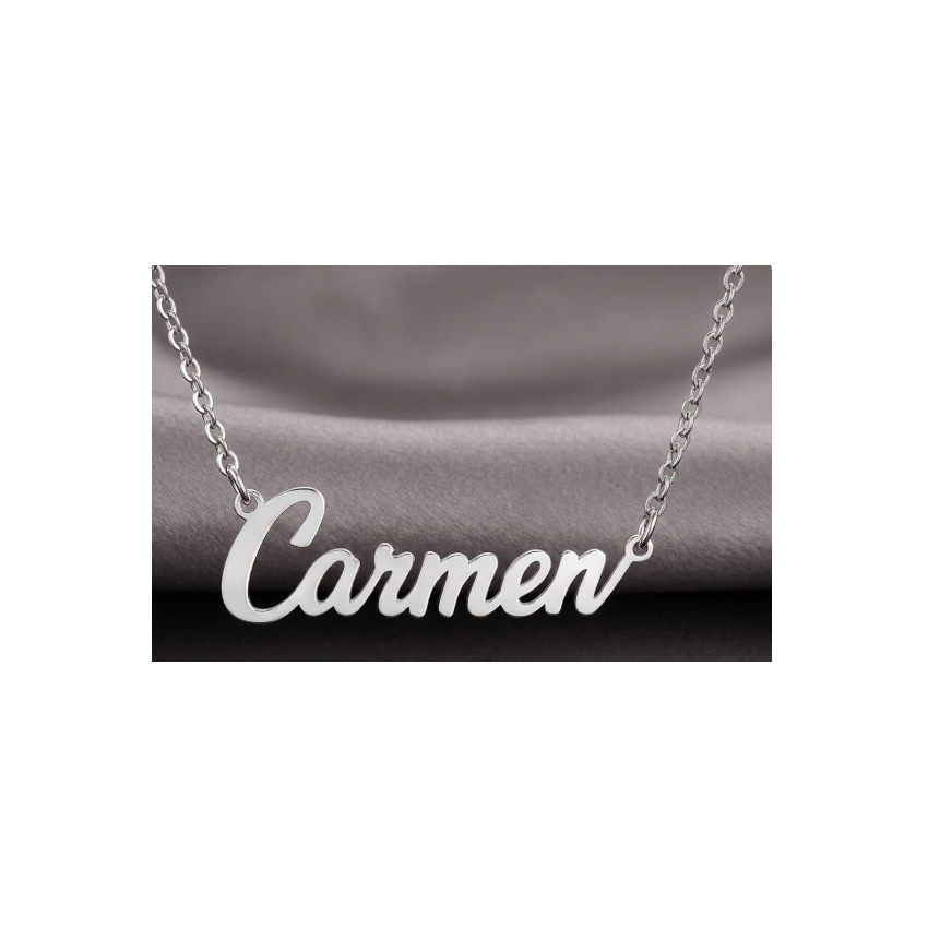 GARGANTILLA PLATA DE LEY NOMBRE...