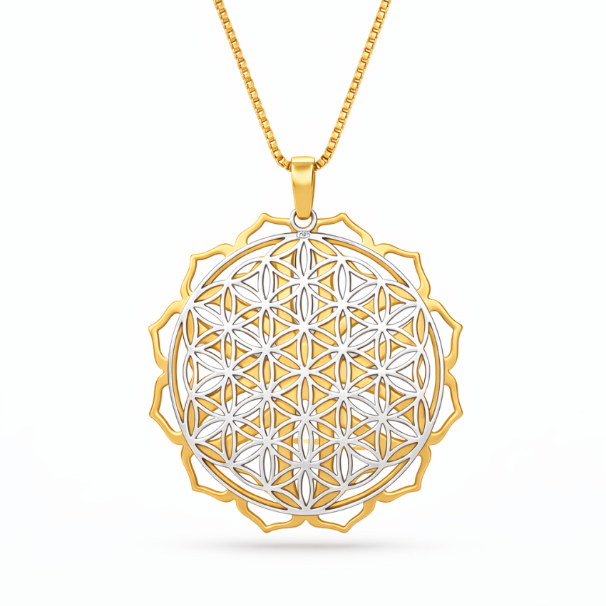 Gargantilla Mandala Plata de Ley 925...