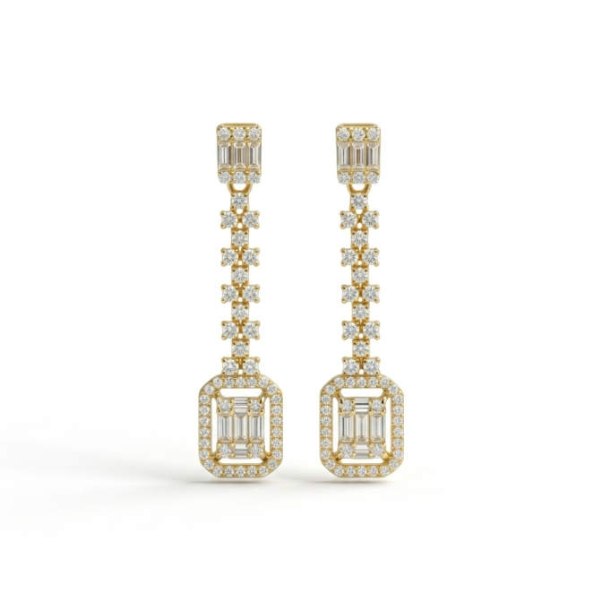 PENDIENTES PLATA DE LEY 38mm