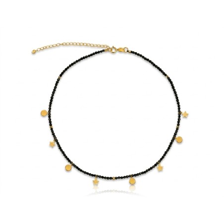 GARGANTILLA PLATA DE LEY Y ONIX