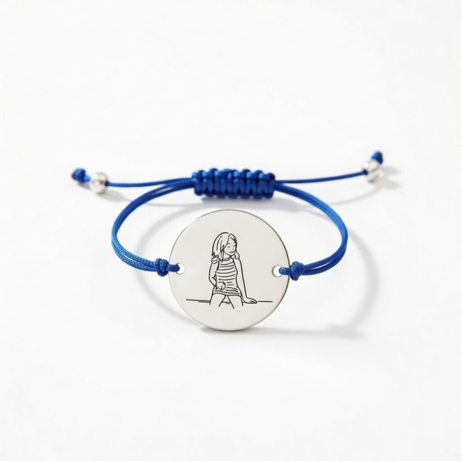 PULSERA MACRAME Y PLATA DE...