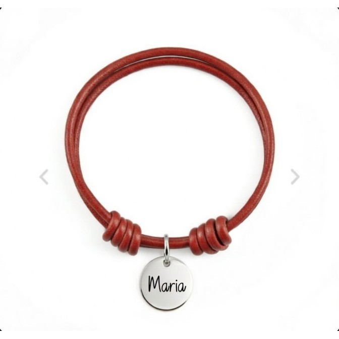 PULSERA CUERO Y MEDALLA...