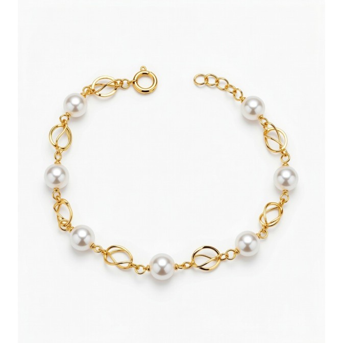 Pulsera Baño de Oro 18kt...