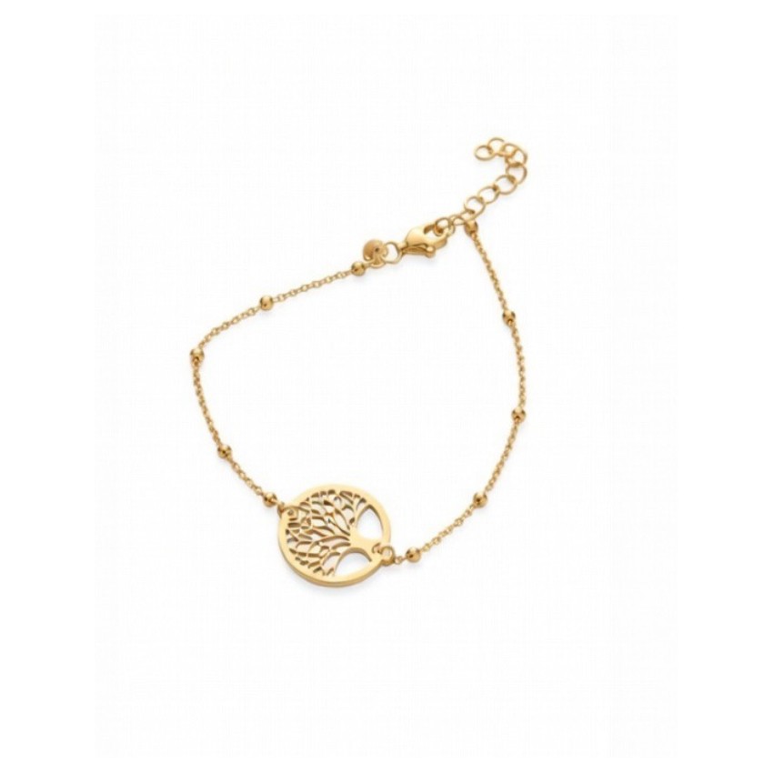 Pulsera Plata de Ley con Baño de Oro...