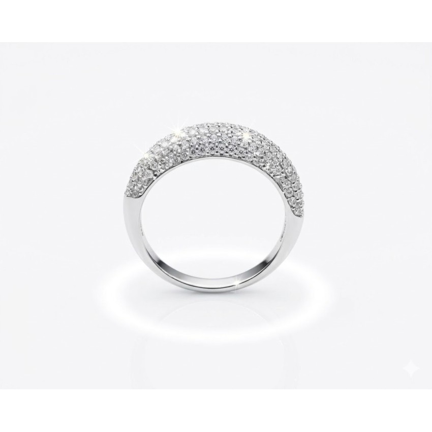Anillo Constelación Verde Pavé en...