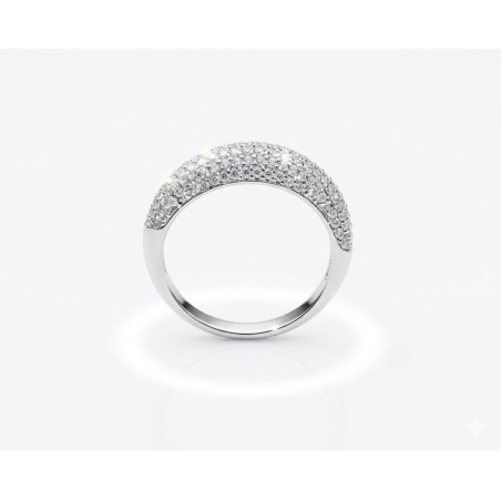 Anillo Constelación Verde Pavé en Plata 925