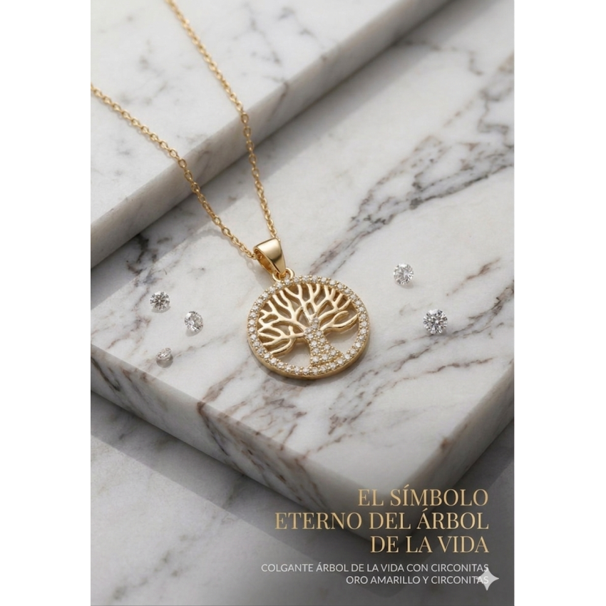 Gargantilla Plata de Ley 925 Arbol de...