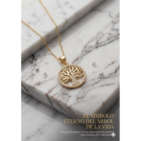 Gargantilla Plata de Ley 925 Arbol de la Vida 15mm