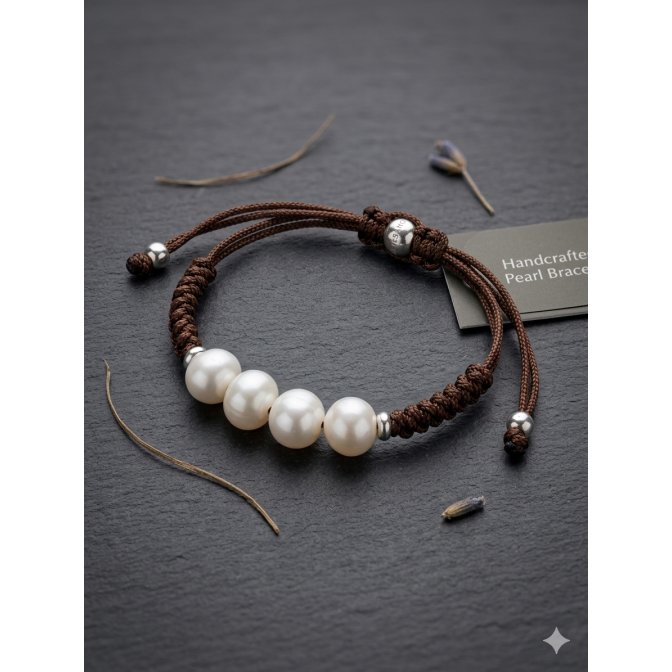 PULSERA MACRAMÉ PLATA DE... 2