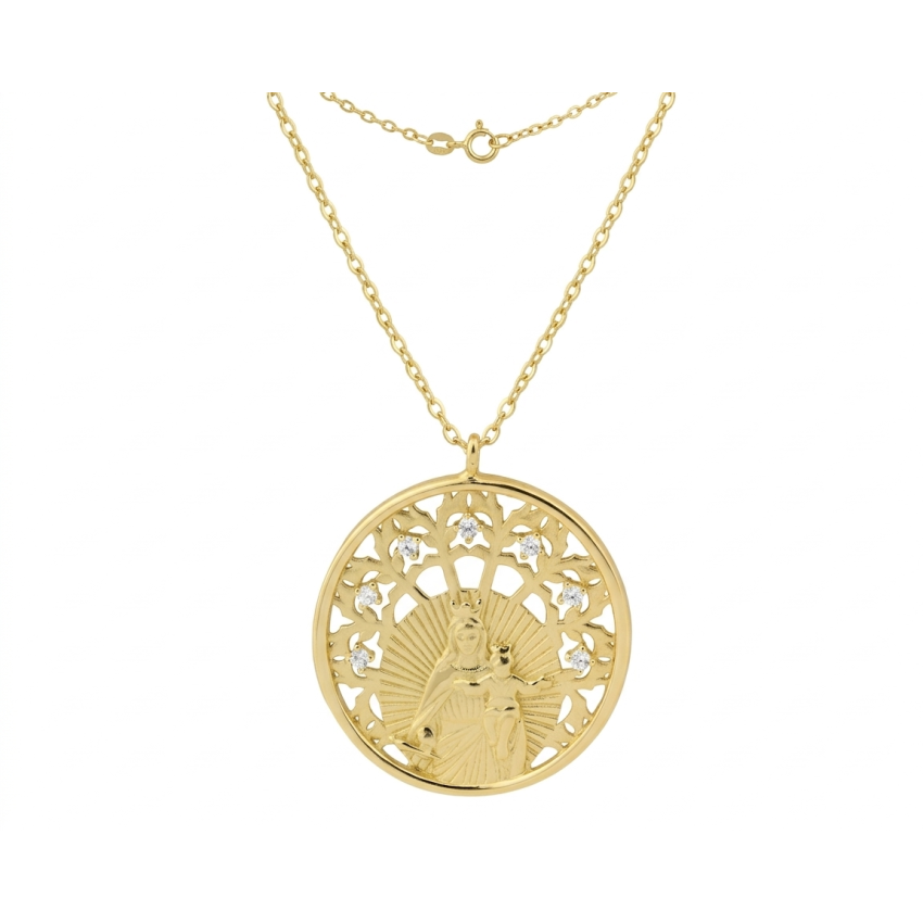 Gargantilla Virgen del Carmen Plata...