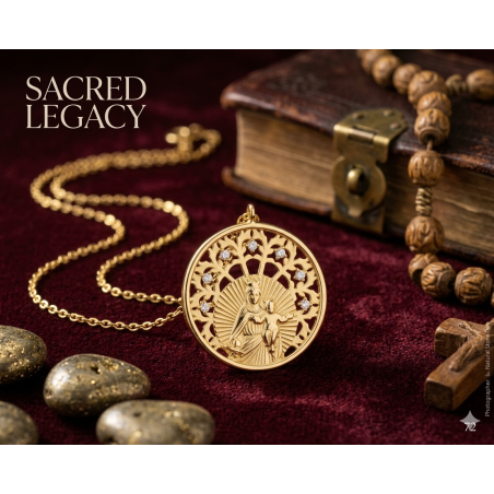 GARGANTILLA PLATA DE LEY VIRGEN DEL CARMEN 30MM