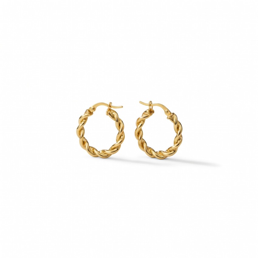 Aros Plata de Ley 925 Trenzados 20mm...