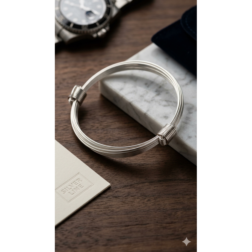 PULSERA PLATA DE LEY 9 hilos