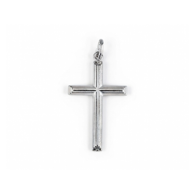 COLGANTE CRUZ PLATA 35mm