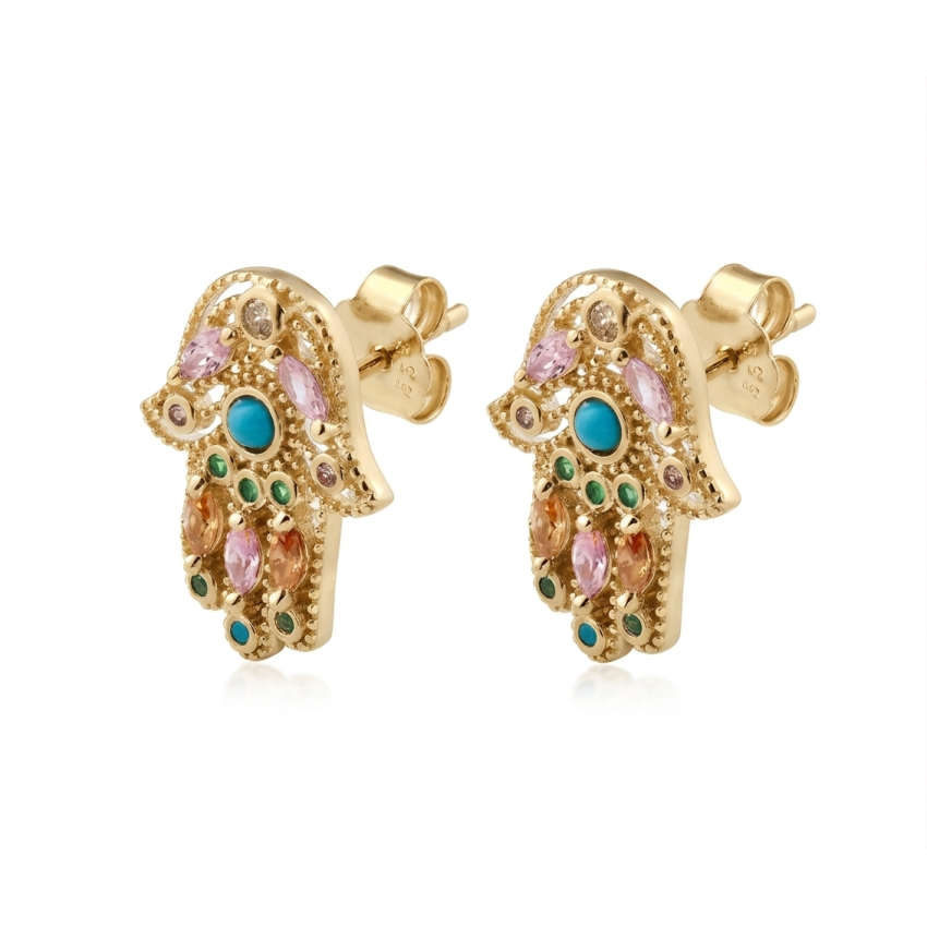 Pendientes Plata de Ley 925 Baño de Oro
