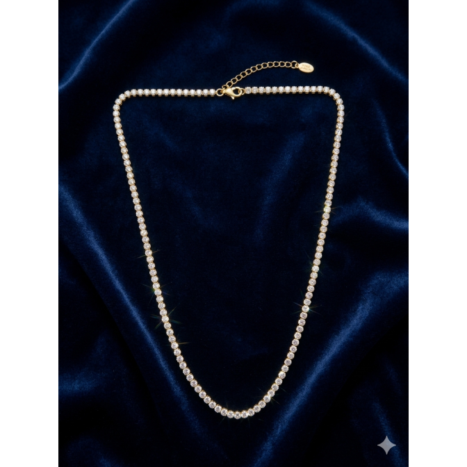 GARGANTILLA PLATA DE LEY 42cm 2