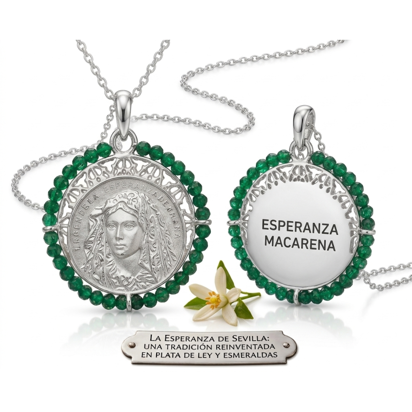 Gargantilla Plata de Ley Virgen de la...