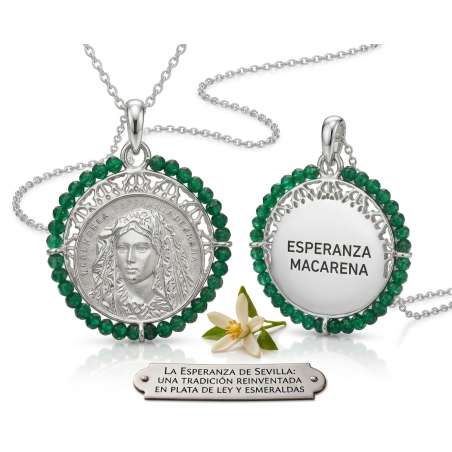Gargantilla  plata de ley  Virgen de la Esperanza Macarena