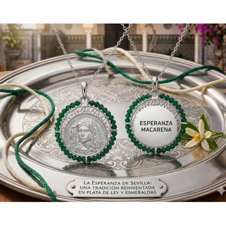 Gargantilla  plata de ley  Virgen de la Esperanza Macarena