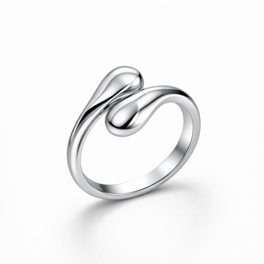 Anillo Gota Cruzada en Plata de Ley 925