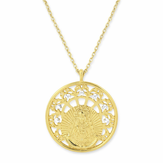 Gargantilla Medalla Virgen...
