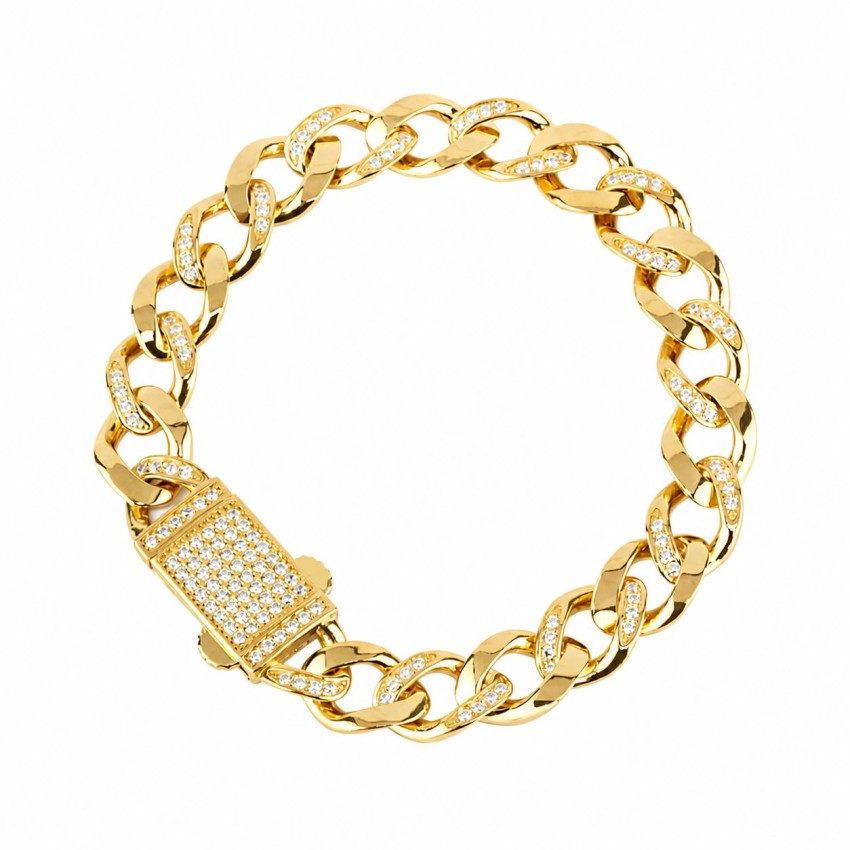 Pulsera de Plata de Ley Chapada en...