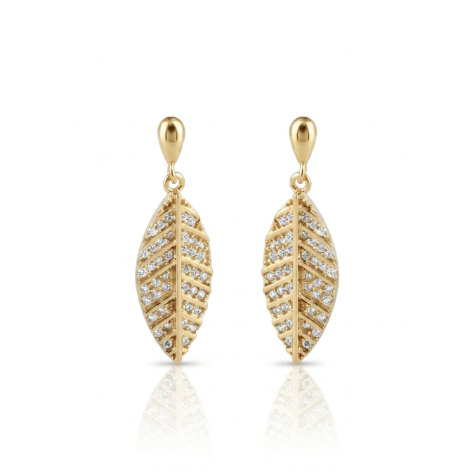 Pendientes Hoja en Plata...
