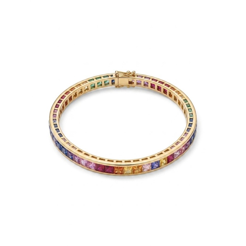 Pulsera de Plata de Ley chapada en...