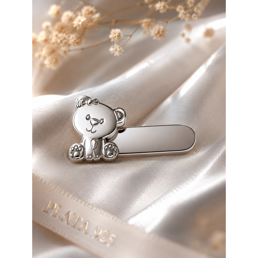 Alfiler de Plata de Ley Oso