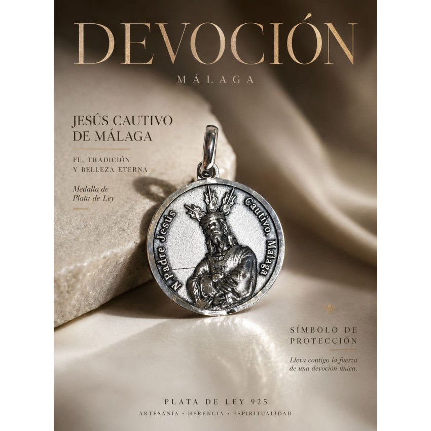 Medalla Jesús Cautivo Málaga Plata 925