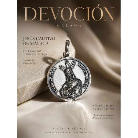 Medalla Jesús Cautivo Málaga Plata 925