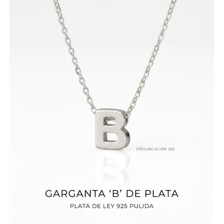 Gargantilla Plata de Ley 925 - Inicial