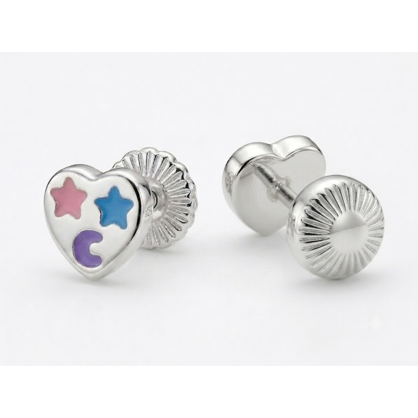 Pendientes Corazón Estrellas y Luna...