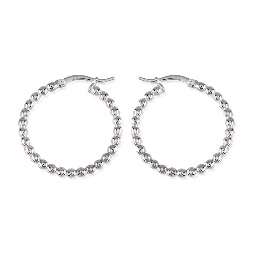 Pendientes Aros de Plata de Ley 925...