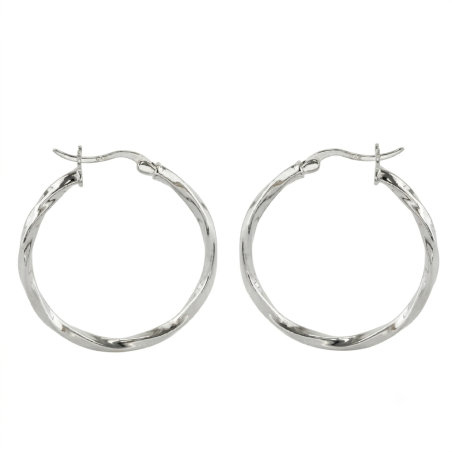 Aros de Plata de Ley Argollas Criolla 30mm