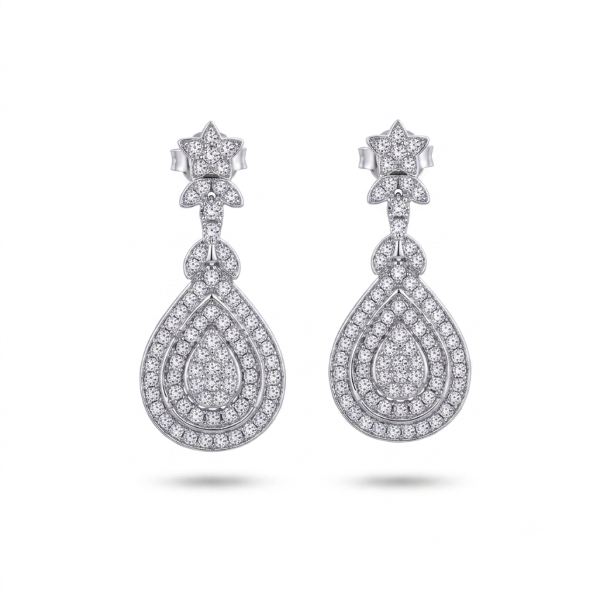 Pendientes Plata de Ley 925 con...