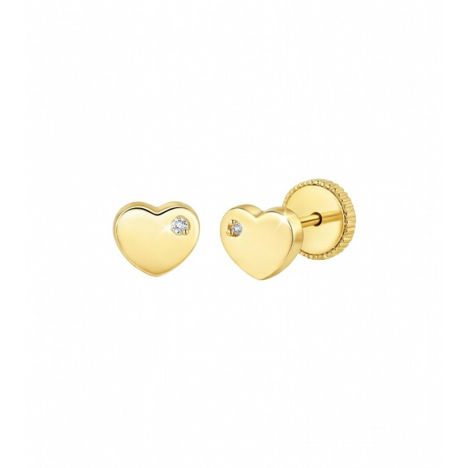 Pendientes Corazón Oro 18...